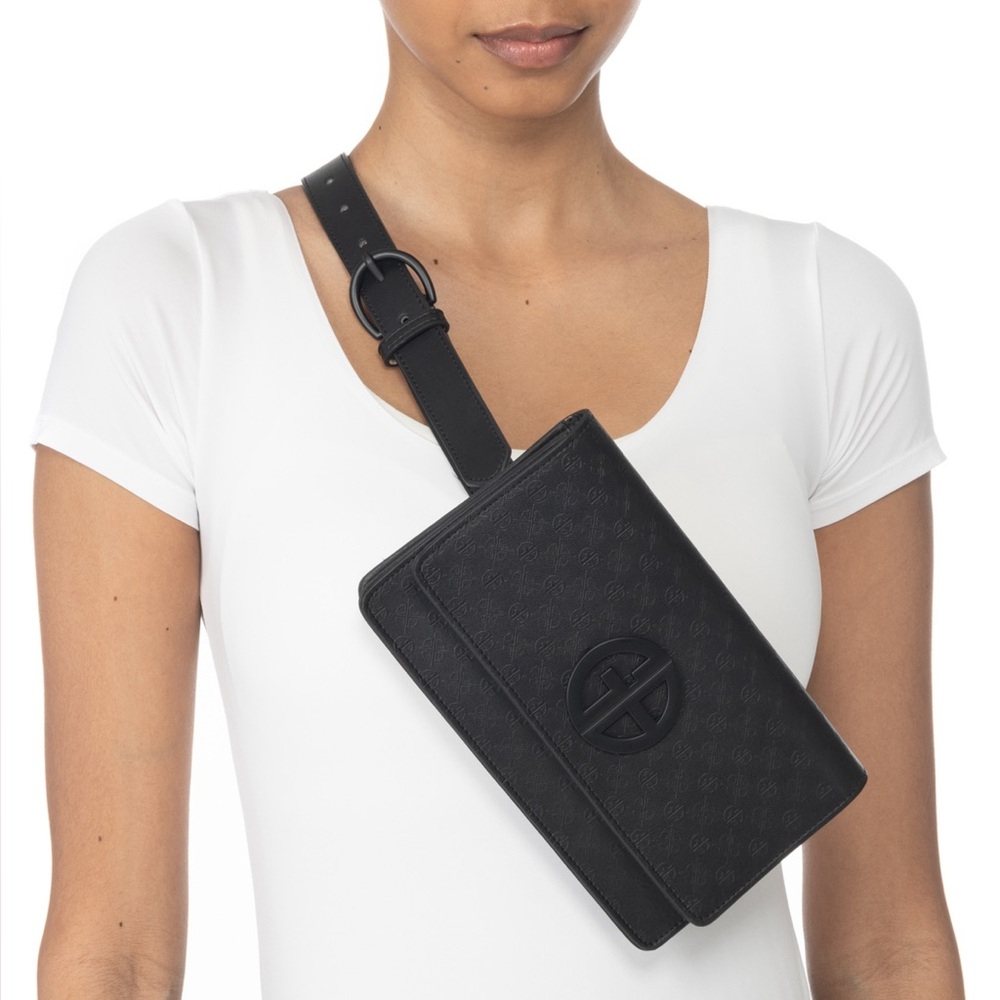 Black Crossbody Bag with GB Logo